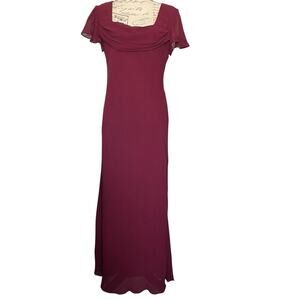 Donna Ricco Maxi Dress Vamp Goth‎ Romantic Size 12